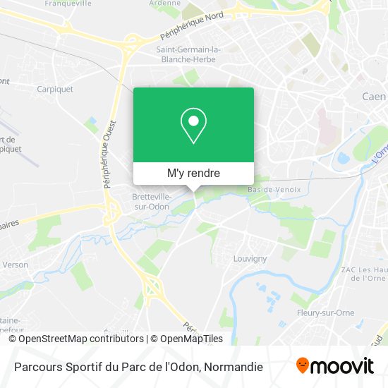 Parcours Sportif du Parc de l'Odon plan