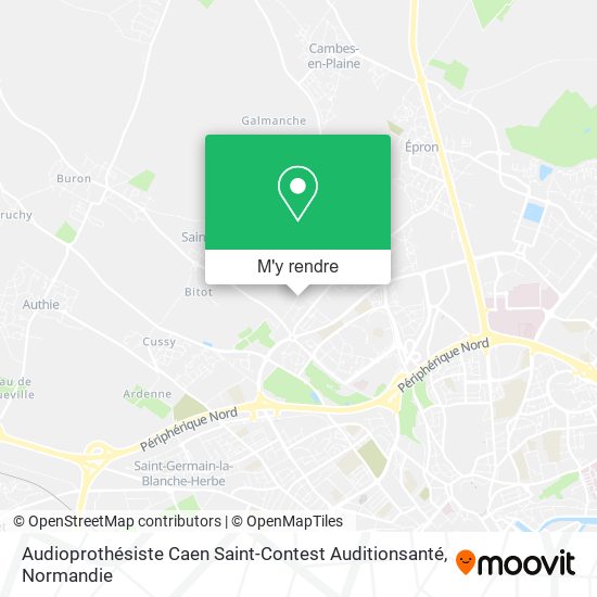 Audioprothésiste Caen Saint-Contest Auditionsanté plan