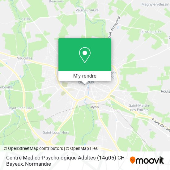 Centre Médico-Psychologique Adultes (14g05) CH Bayeux plan