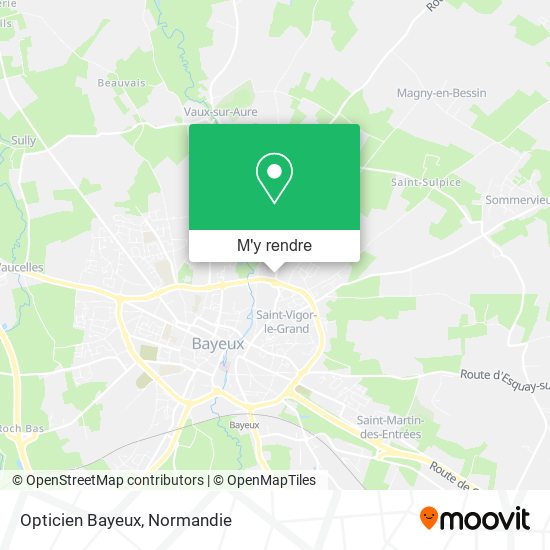 Opticien Bayeux plan