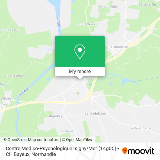 Centre Médico-Psychologique Isigny / Mer (14g05) - CH Bayeux plan