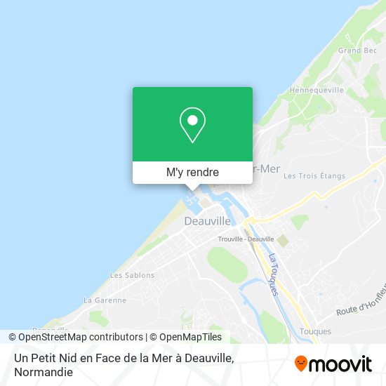 Un Petit Nid en Face de la Mer à Deauville plan