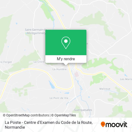 La Poste - Centre d'Examen du Code de la Route plan