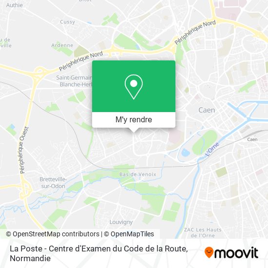 La Poste - Centre d'Examen du Code de la Route plan