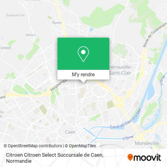 Citroen Citroen Select Succursale de Caen plan