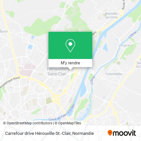 Carrefour drive Hérouville-St.-Clair plan