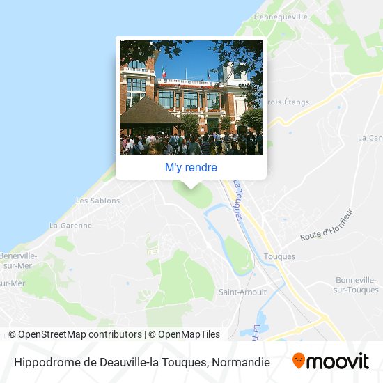 Hippodrome de Deauville-la Touques plan