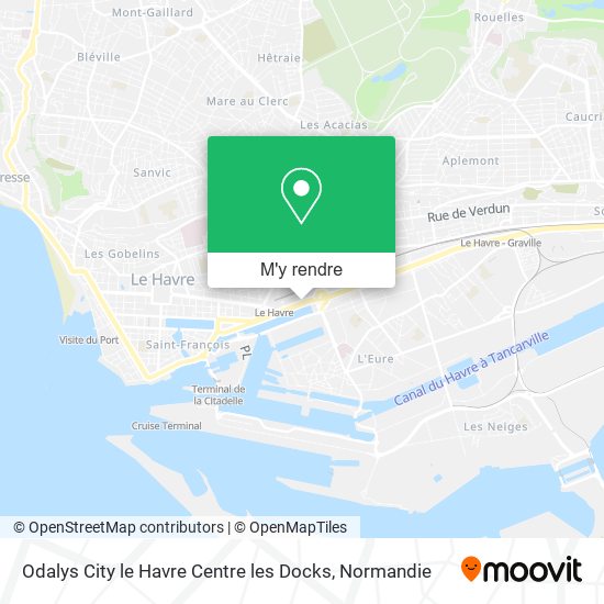 Odalys City le Havre Centre les Docks plan