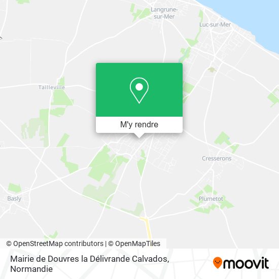 Mairie de Douvres la Délivrande Calvados plan