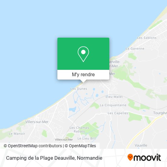 Camping de la Plage Deauville plan