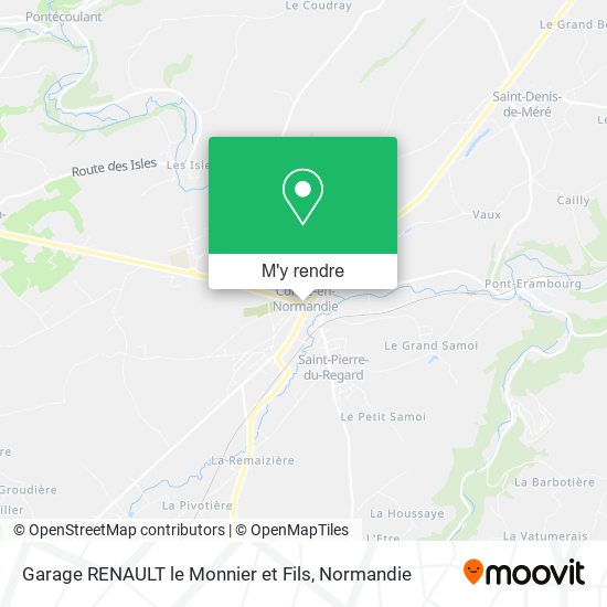 Garage RENAULT le Monnier et Fils plan