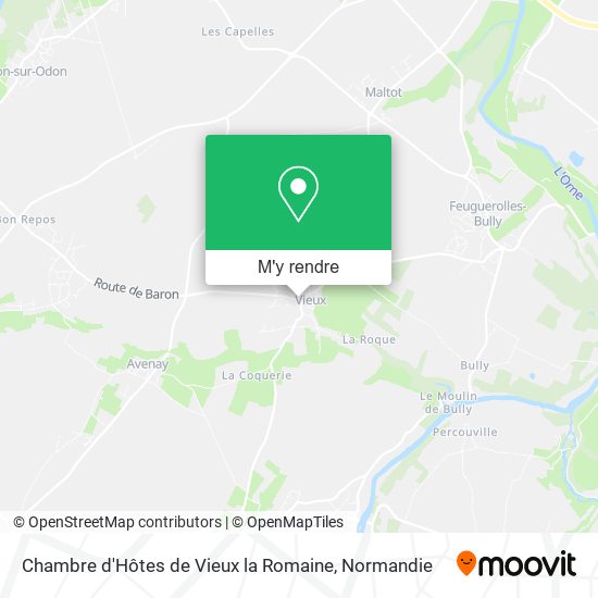 Chambre d'Hôtes de Vieux la Romaine plan