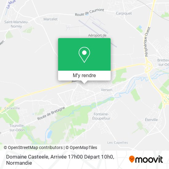 Domaine Casteele, Arrivée 17h00 Départ 10h0 plan