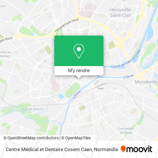 Centre Médical et Dentaire Cosem Caen plan