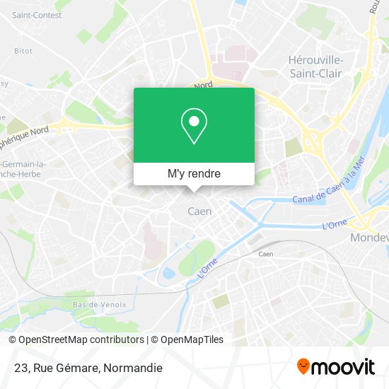 23, Rue Gémare plan