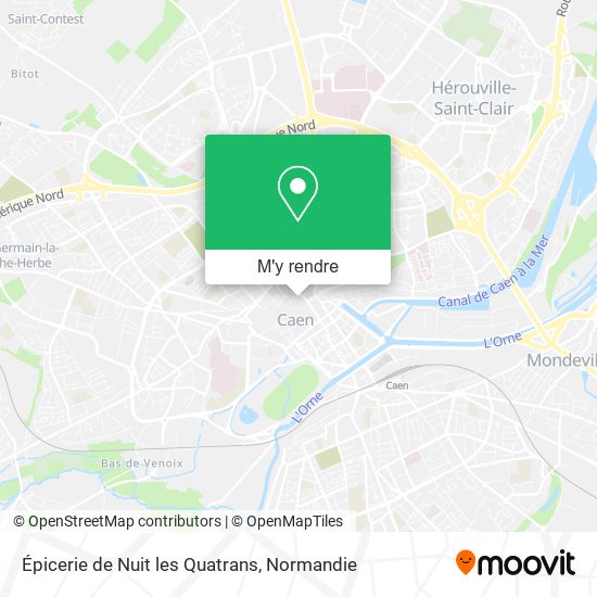 Épicerie de Nuit les Quatrans plan