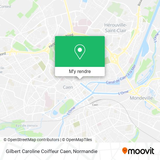 Gilbert Caroline Coiffeur Caen plan