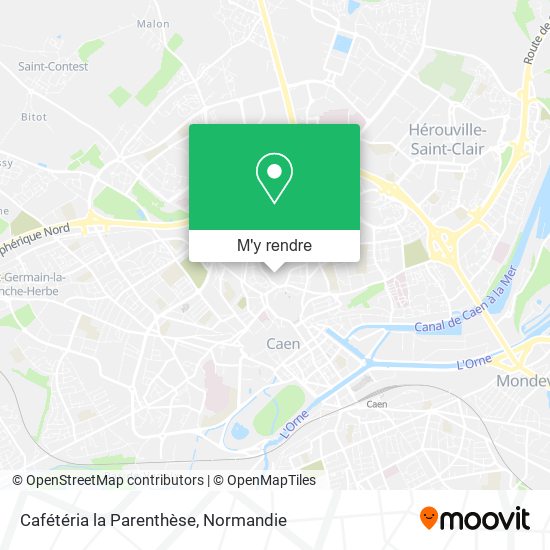 Cafétéria la Parenthèse plan