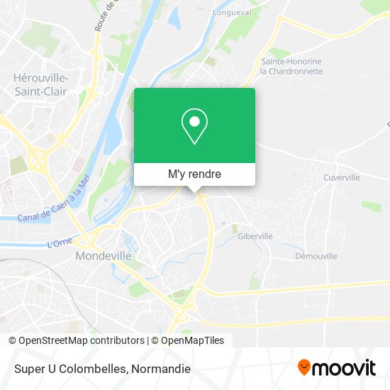 Super U Colombelles plan