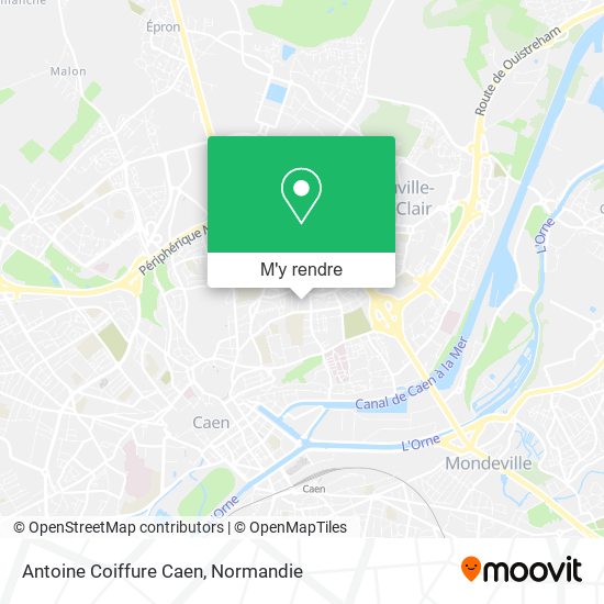 Antoine Coiffure Caen plan