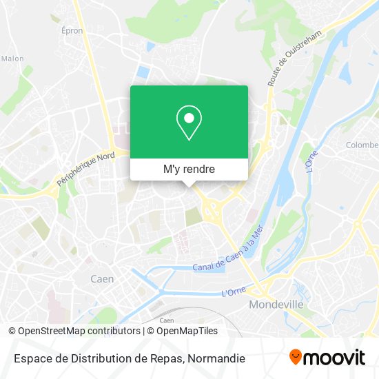 Espace de Distribution de Repas plan
