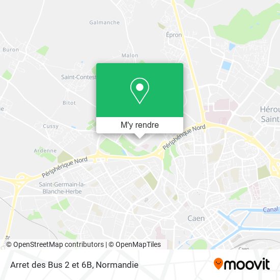 Arret des Bus 2 et 6B plan