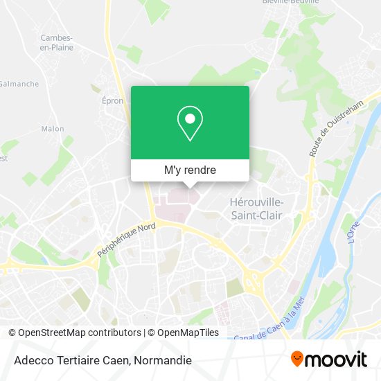 Adecco Tertiaire Caen plan