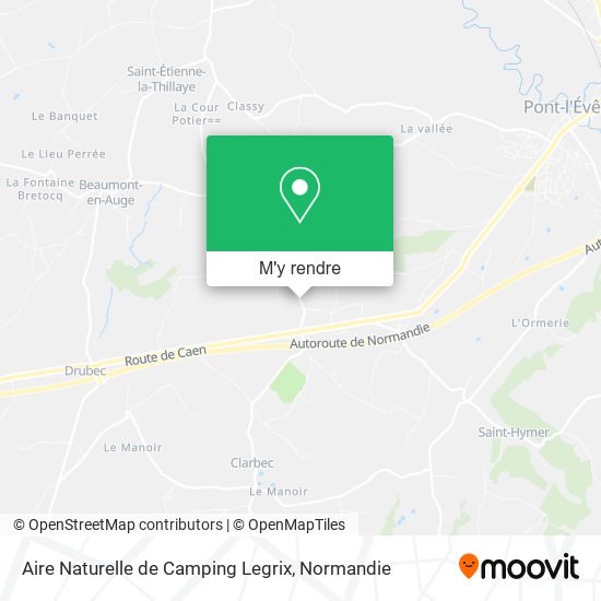 Aire Naturelle de Camping Legrix plan