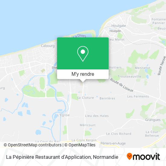 La Pépinière Restaurant d'Application plan