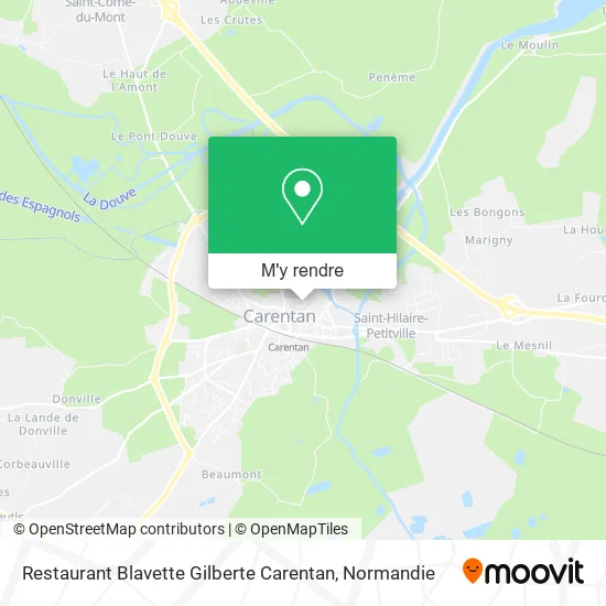 Restaurant Blavette Gilberte Carentan plan