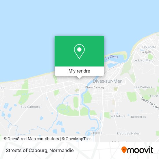 Streets of Cabourg plan