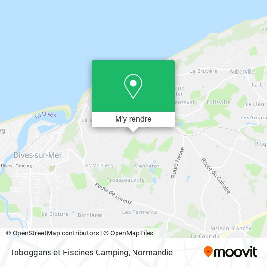 Toboggans et Piscines Camping plan