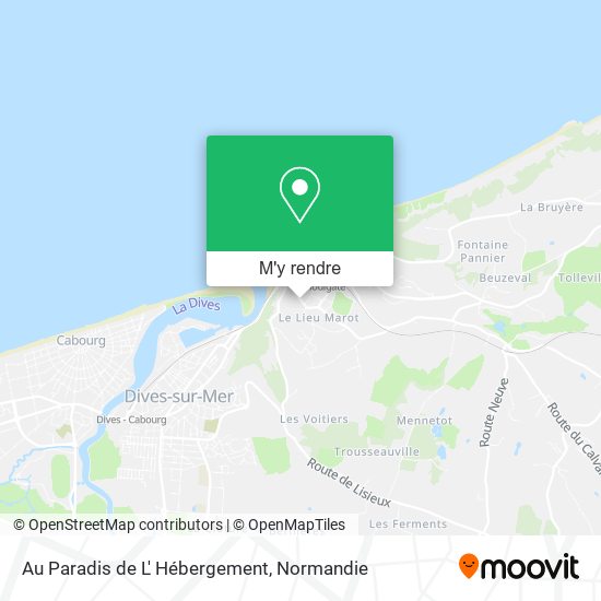 Au Paradis de L' Hébergement plan