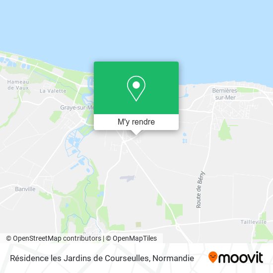 Résidence les Jardins de Courseulles plan