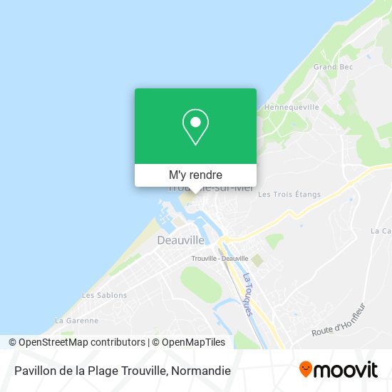 Pavillon de la Plage Trouville plan