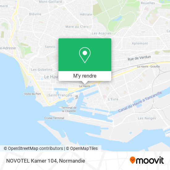 NOVOTEL Kamer 104 plan
