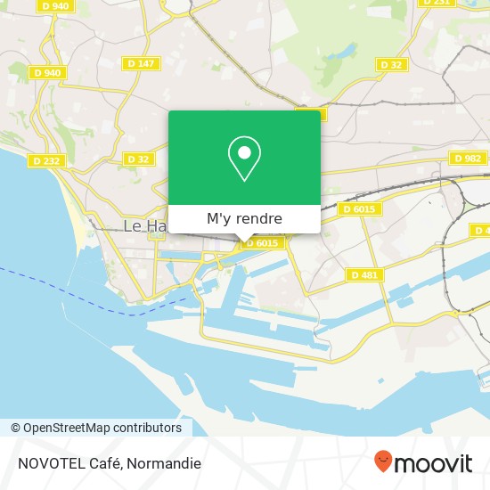 NOVOTEL Café, 20 Cours La Fayette 76600 Le Havre plan