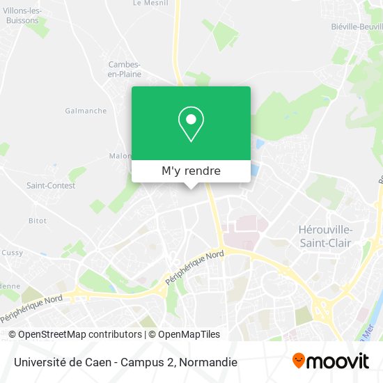 Université de Caen - Campus 2 plan