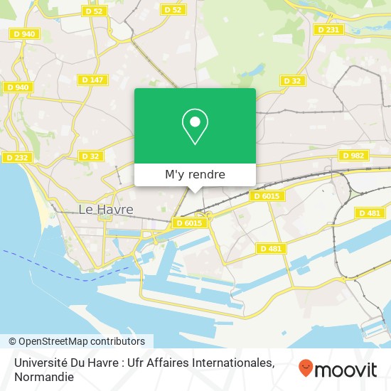 Université Du Havre : Ufr Affaires Internationales plan