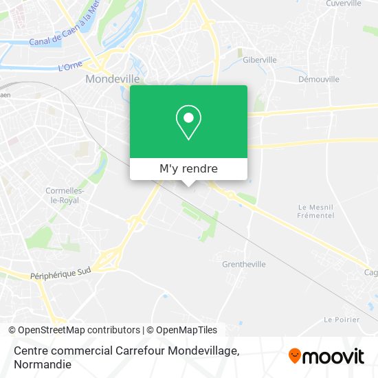 Centre commercial Carrefour Mondevillage plan