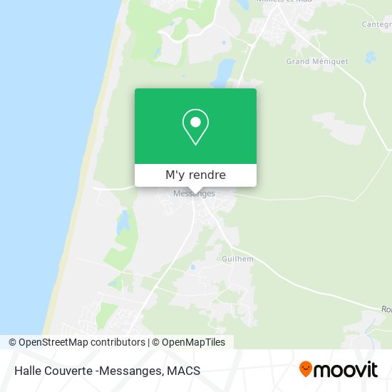 Halle Couverte -Messanges plan