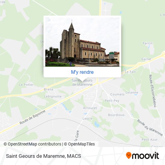 Saint Geours de Maremne plan