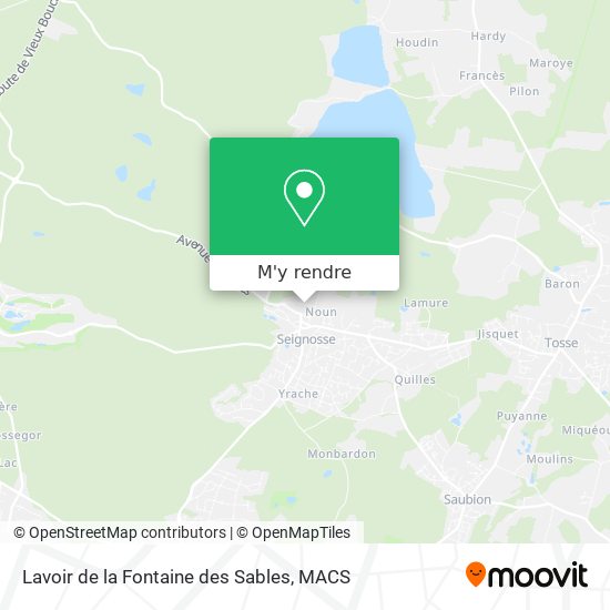 Lavoir de la Fontaine des Sables plan