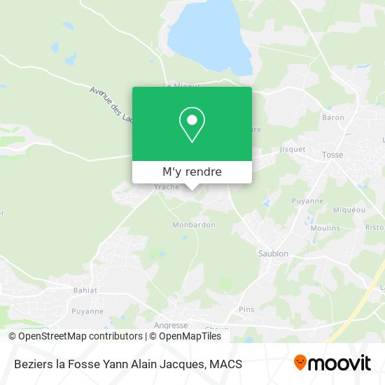 Beziers la Fosse Yann Alain Jacques plan
