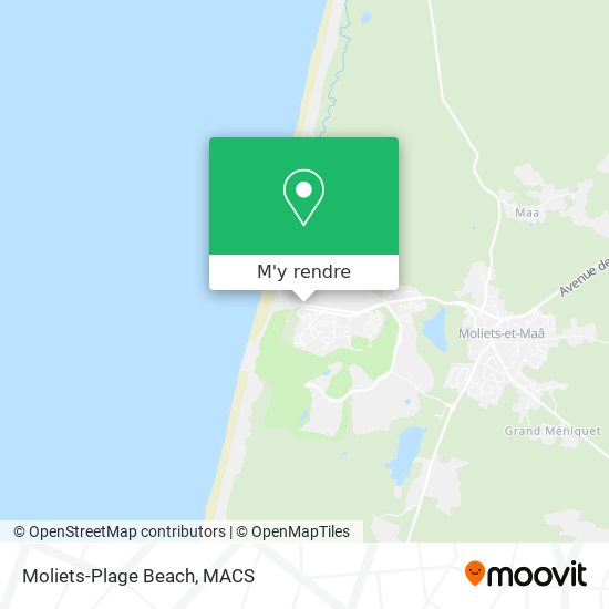 Moliets-Plage Beach plan