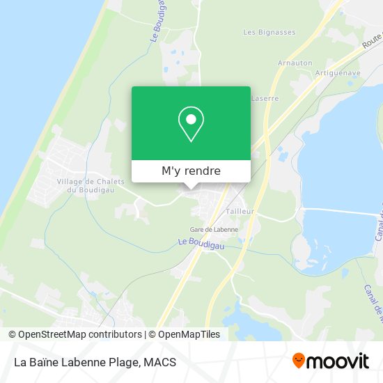 La Baïne Labenne Plage plan
