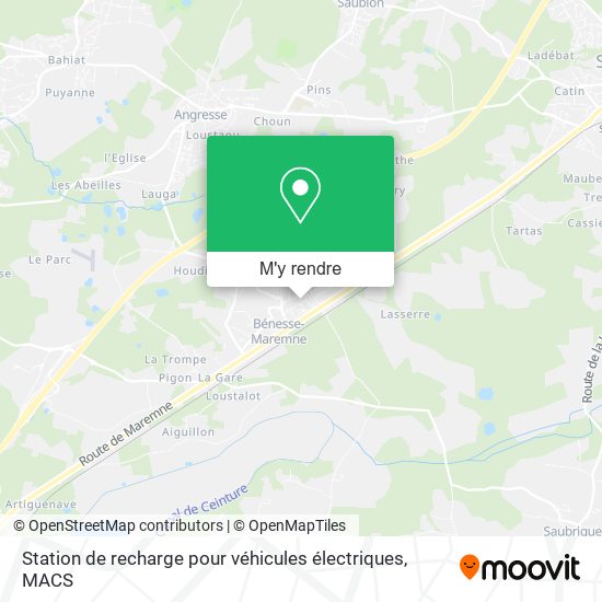 Station de recharge pour véhicules électriques plan