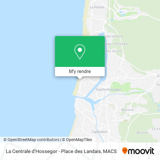 La Centrale d'Hossegor - Place des Landais plan