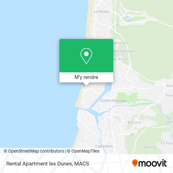 Rental Apartment les Dunes plan