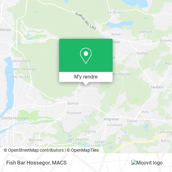 Fish Bar Hossegor plan